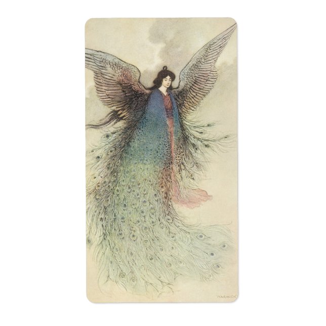 Vintage Japansk mjölkalk, Måne Maiden Fraktsedel (Framsidan)