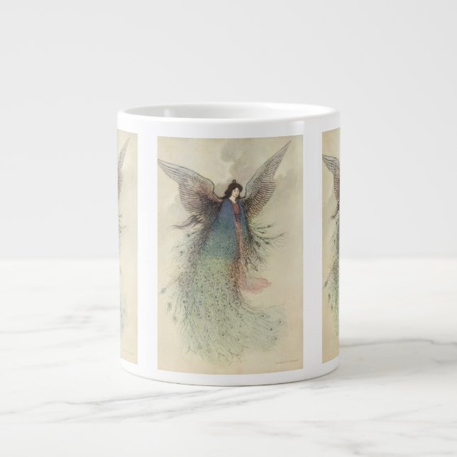 Vintage Japansk mjölkalk, Måne Maiden Jumbo Mugg (Framsidan)