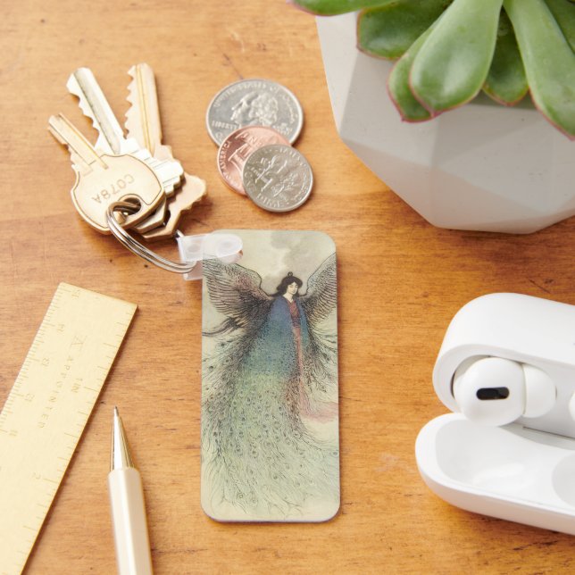 Vintage Japansk mjölkalk, Måne Maiden Nyckelring (Skrivbord)