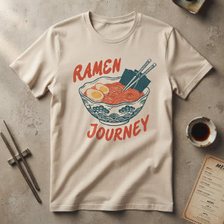 Vintage Japansk Ramen Journey Bowl T-Shirt