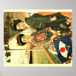 Vintage Japansk reseaffisch Poster
