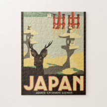 Vintage Japansk reseaffisch