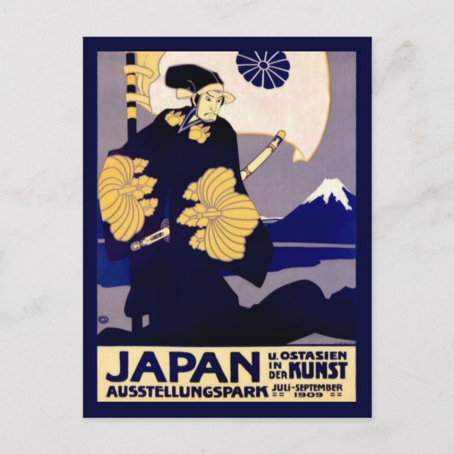 Vintage Japansk reseannonsering Vykort (Framsida)