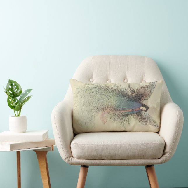 Vintage japansk saga, Måneflickan Lumbarkudde (Stol)