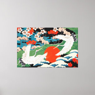 Vintage Japansk Stil Art Canvastryck