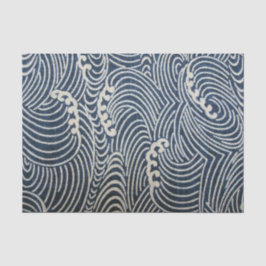 Vintage Japansk textil, Wave Mönster
