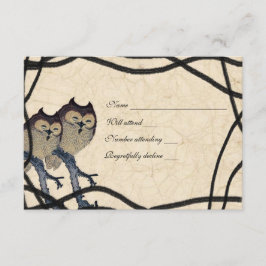 Vintage Japansk Uggla osa med kuvert