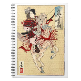 Vintage Japansk Ukiyo-e Art Kvinna Anteckningsbok