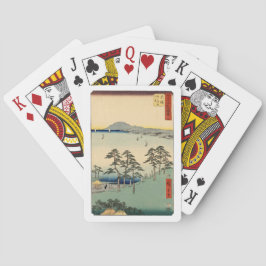 Vintage Japansk Ukiyo-e Flytande World Woodblock Casinokort
