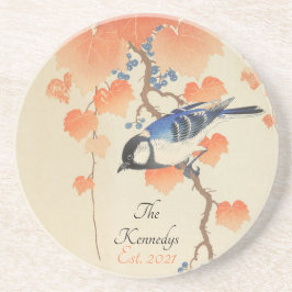 Vintage Japansk vattenfärgsutskrift Underlägg