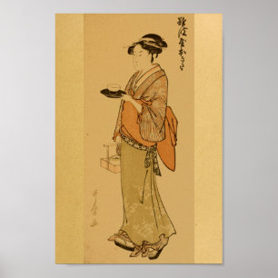 Vintage Japansk Wall Art Tea Poster