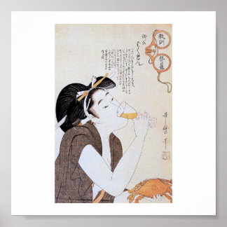 Vintage Japanska artikel 1800 s Poster