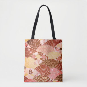 Vintage Japanska Backe och floder Tygkasse
