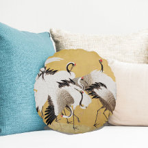 Vintage Japanska Crane Bird Flocks