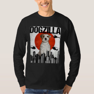 Vintage Japanska Dogzilla Parson Russell Terrier T Shirt