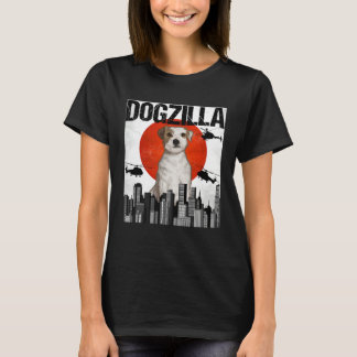 Vintage Japanska Dogzilla Parson Russell Terrier T Shirt
