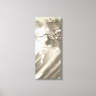 Vintage Japanska draken Canvastryck