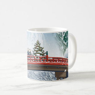 Vintage japanska Illustrated Kaffemugg