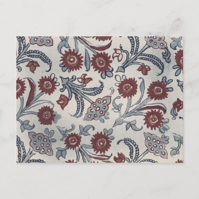 Vintage japanska konstpresentationer för Fabric Vykort (Framsida)