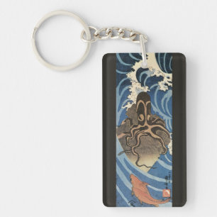 Vintage Japanska Octopus och karp