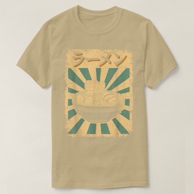 Vintage Japanska Ramen T Shirt (Design framsida)