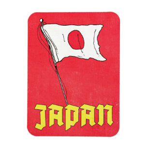 Vintage Japanska Resa Affisch Magnet
