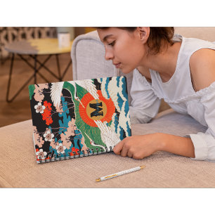 Vintage Japanska Sakura och Röda kronor Anteckningsbok