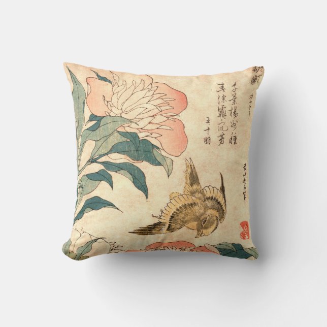 Vintage Japanska Ukiyo-e Art Kudde (Framsida)