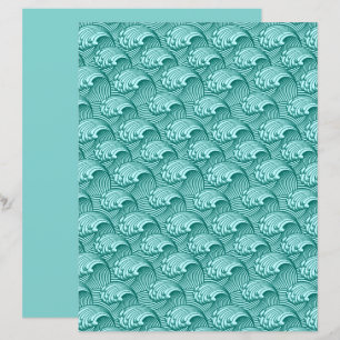 Vintage Japanska Vågar, Turquise och Aqua