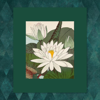 Vintage japanska Vatten Lilies-utskrifter Canvastryck