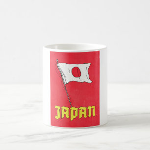 Vintage Japanskt Resaaffisch Kaffemugg