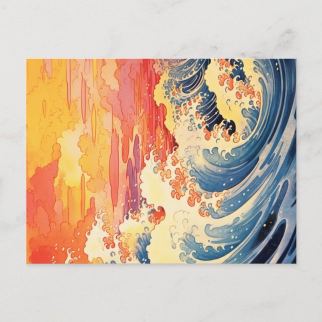 Vintage Japanskt vykort för konst (Framsida)