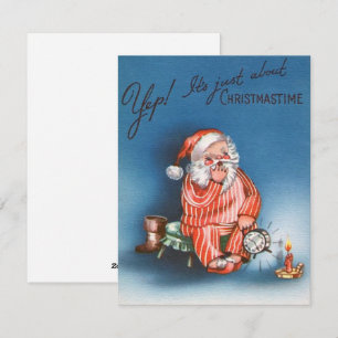 Vintage Japp Nästan jultomten Julkort
