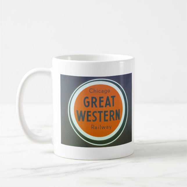 Vintage Järnvägen Logotyp Mugg (Vänster)