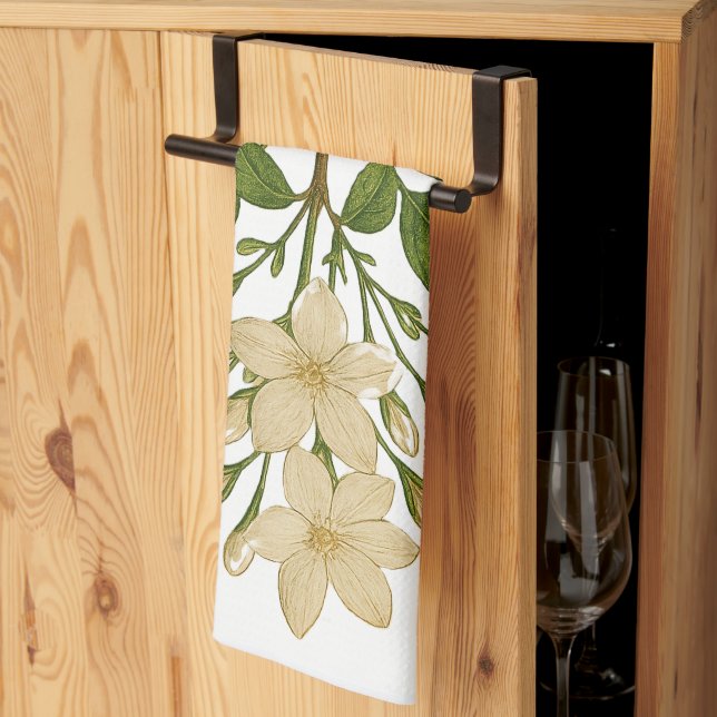 Vintage Jasmine Kökshandduk (Thirds Fold)