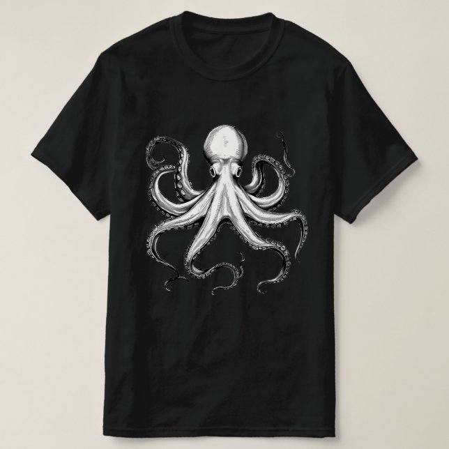 Vintage jättebläckfisk t shirt (Design framsida)