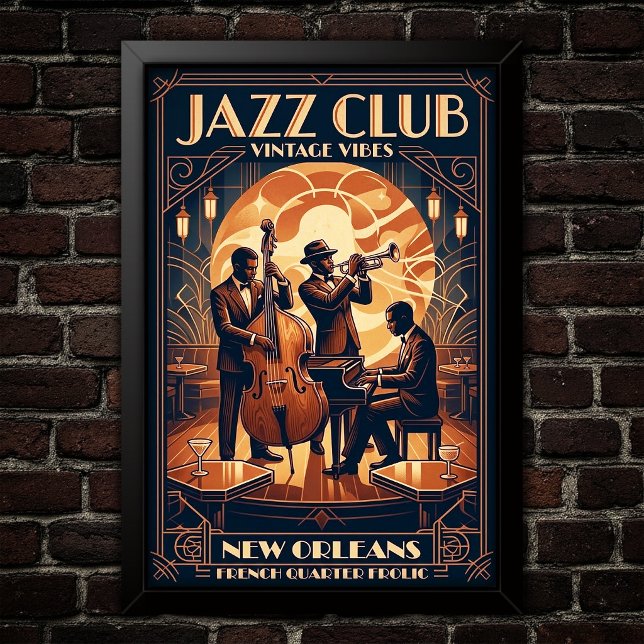 Vintage Jazz 1930s Art Poster (Skapare uppladdad)