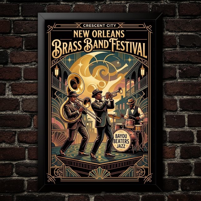 Vintage Jazz 1930s Konstaffisch Poster (Skapare uppladdad)