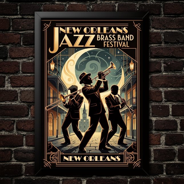 Vintage Jazz 1930s Konstaffisch Poster (Skapare uppladdad)