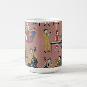 Vintage Jazz Band Kaffemugg