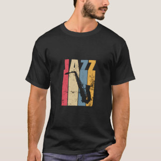 Vintage Jazz Saxophone Gift T Shirt