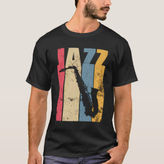 Vintage Jazz Saxophone Gift T Shirt