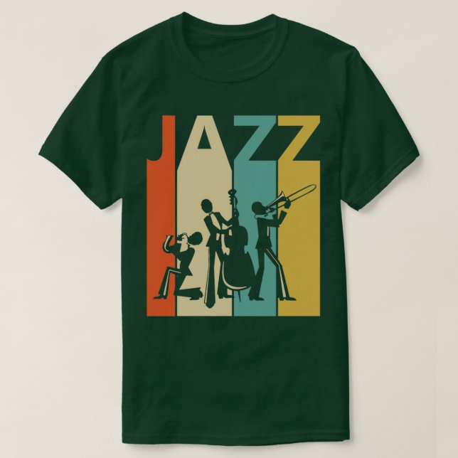 Vintage Jazz-spelargåva T Shirt (Design framsida)