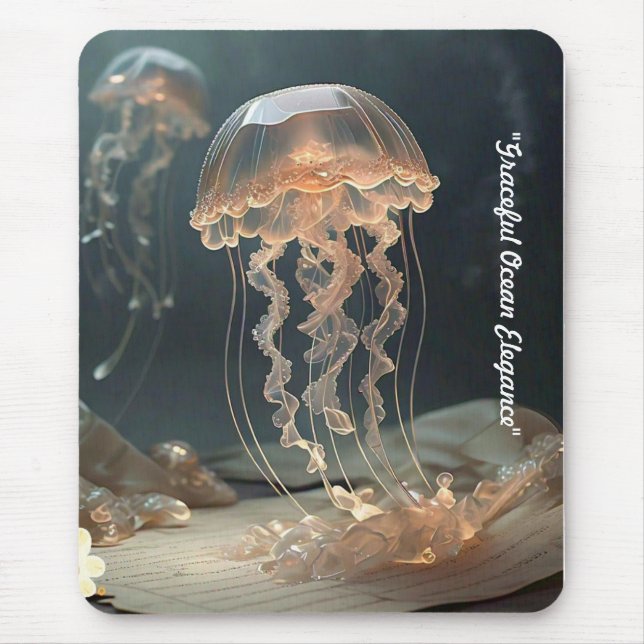 "Vintage Jellyfish Elegance" Musmatta (Framsidan)