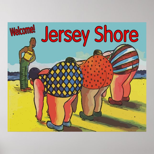 Vintage Jersey Shore Exercise Class Poster (Framsidan)