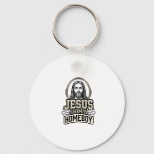 Vintage Jesus är min hemmapojke graverad vektordes Nyckelring