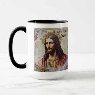 Vintage Jesus Christian Personlig namn Mugg