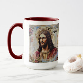 Vintage Jesus Christian Personlig namn Mugg