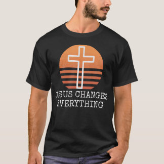 Vintage Jesus förändrar allt som stör Kristus T Shirt