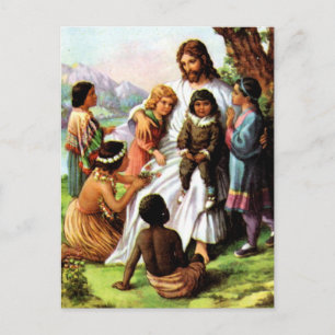 Vintage Jesus Kärlek vykort